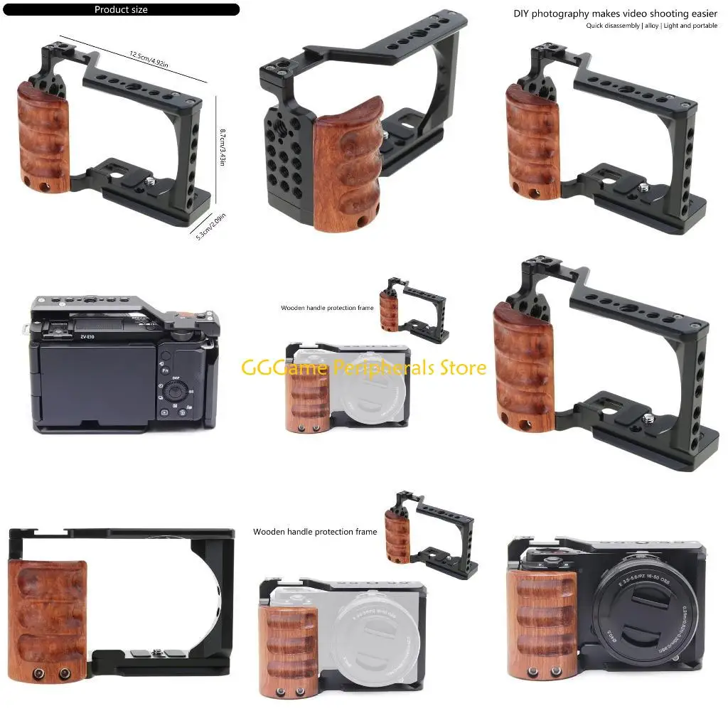 

U55B Metal Camera Cage for Song zve10 with Handle and Quick Release Plate