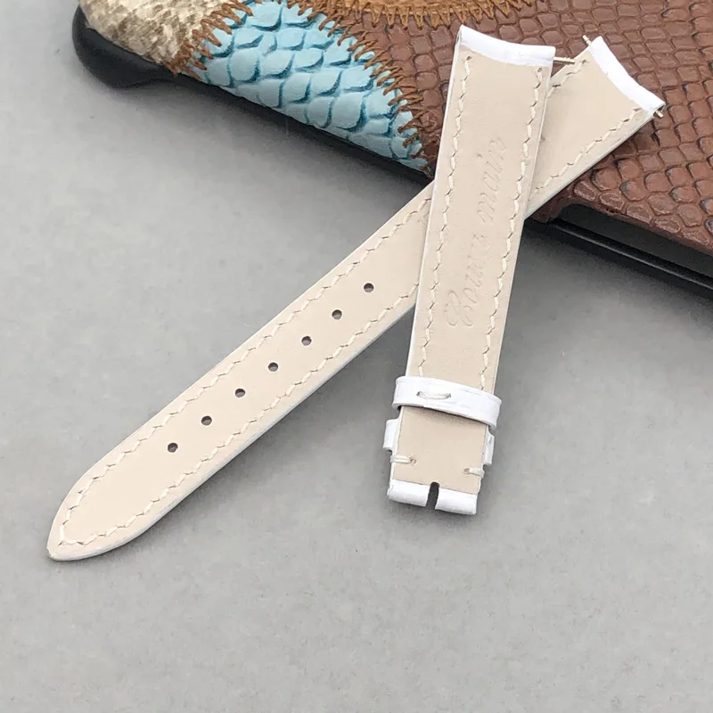 FUYIJIA Luxury Custom A-udemarsP-iguet Watch Band Alligator Strap 14MM 15MM 20MM Genuine Leather Belt Crocodile Skin Watchbands