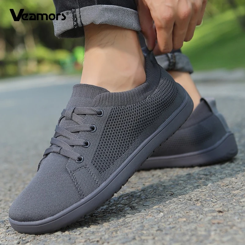 

Comfortable Wide Toe Walking Shoes Women Breathable Casual Sneakers Knitted Men's Elastic Gym Training Sports Shoes Squat Shoes