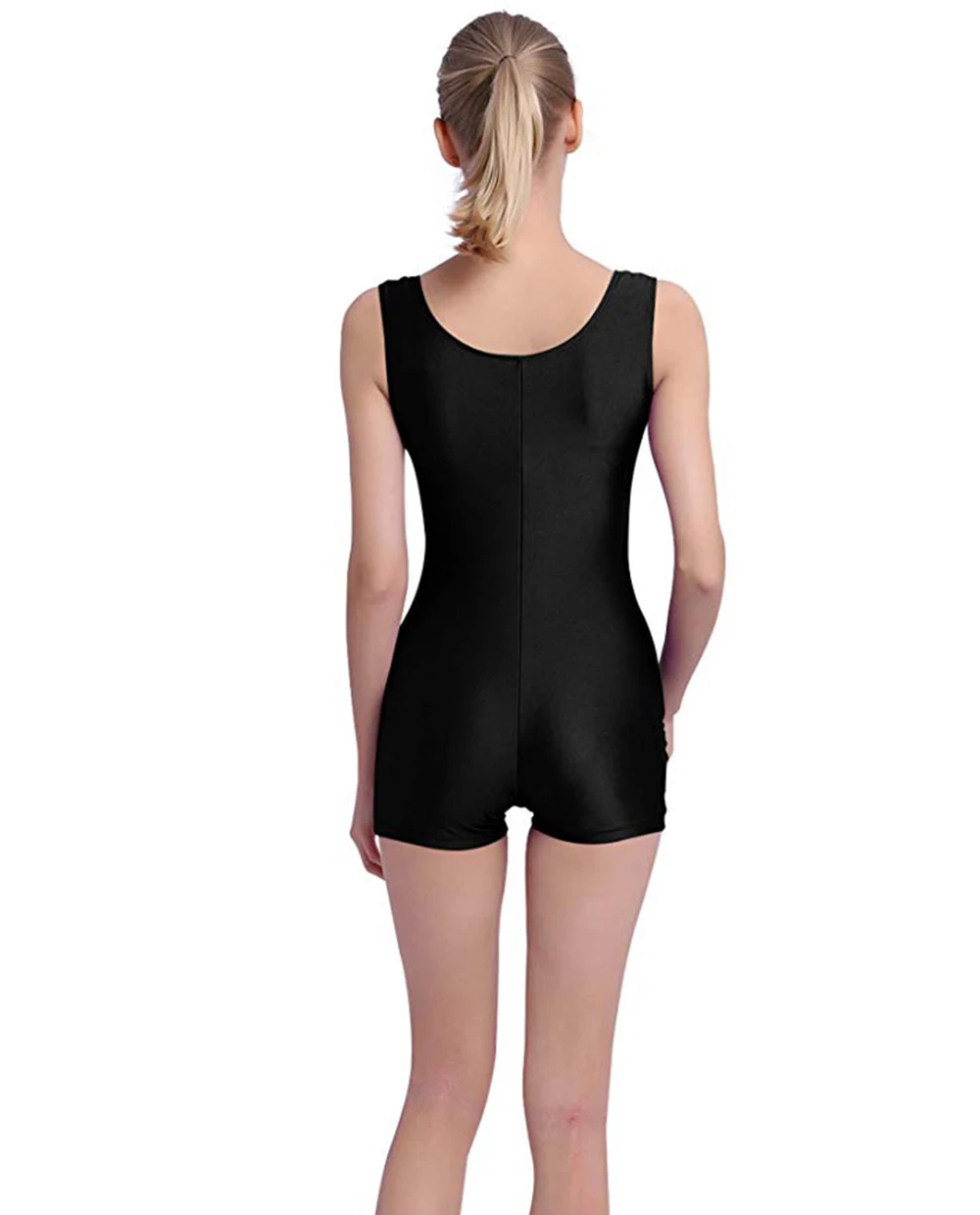 Women\'s Bodysuit Sleeveless Ballet Leotard Short Unitard Yoga Bodysuit Jumpsuit Spandex One-piece Suit Biketard Dance Costumes