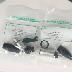 20 Stks/partij Voor Neutrik Connector 10Pcs NC3MXX & 10Pcs NC3FXX Mannelijke Et Femelle Un Ensemble 3 Broches Xlr connecteur Avec!