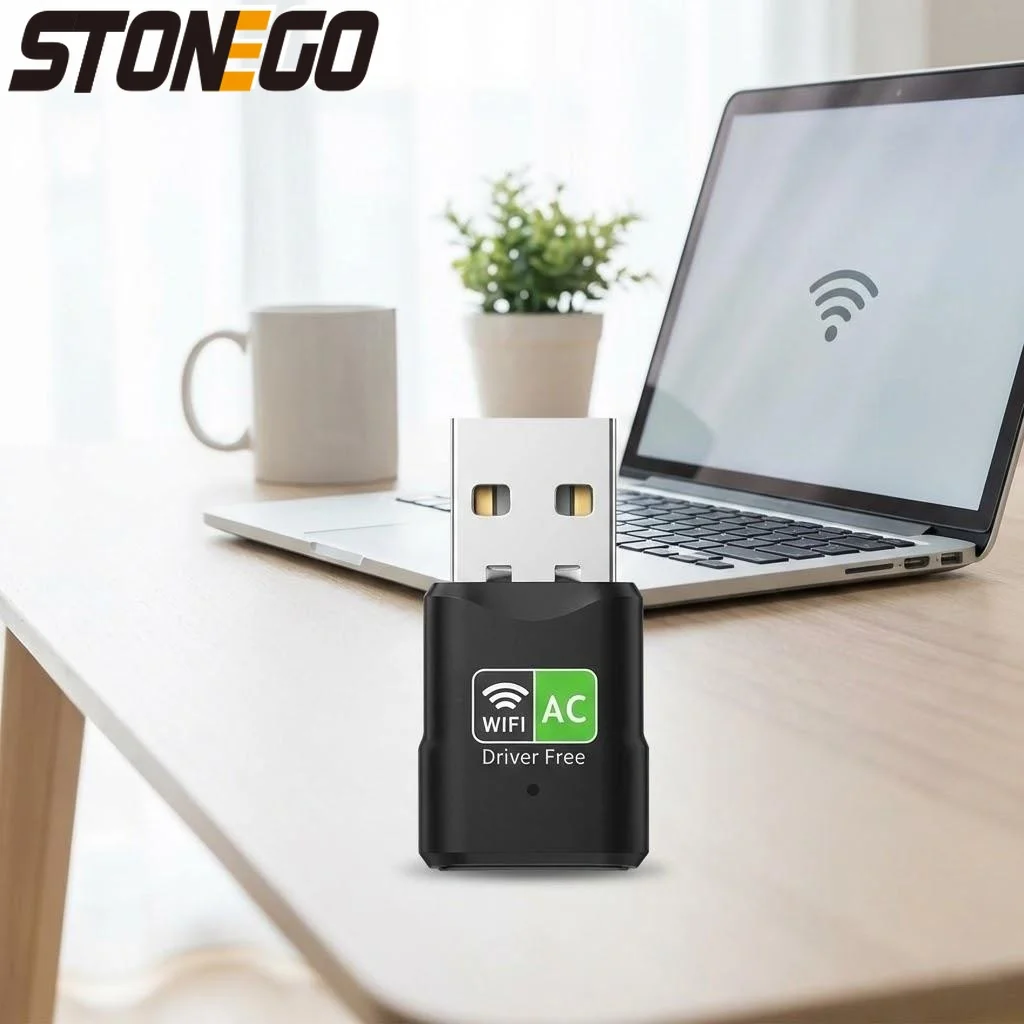 

USB-адаптер Wi-Fi, двухдиапазонный, 2,4 ГГц и 5 ГГц, миниатюрный беспроводной сетевой донгл, совместимый с ПК, ноутбуками, Windows 11, 10