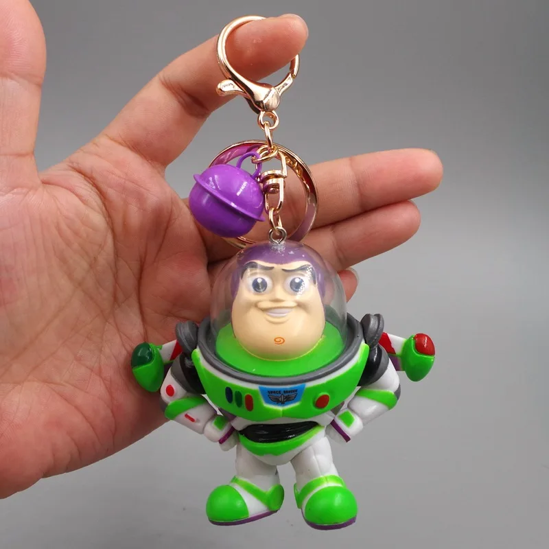 Hot Toys Buzz Lightyear Toy Story Action Figures Deehus Dinosaur Rex Car Key Chain Bag Accessory Pendant Decorations Child Toys