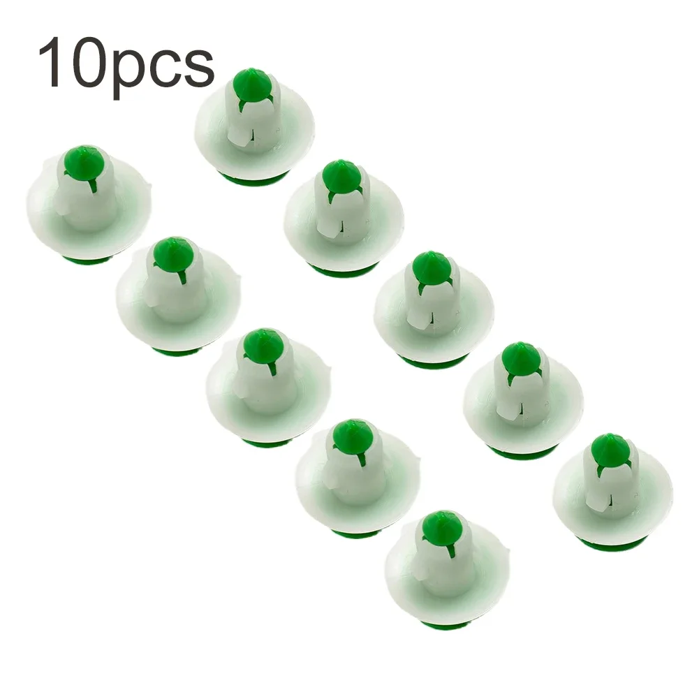 

10pcs Car Interior Door Panel Trim Retainer Clips Fit For Chrysler For Dodge Green & White Plastic Auto Fastener Replacement