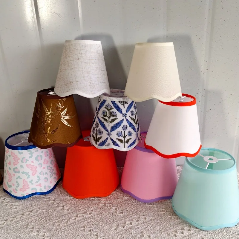 

Fabric Lampshade Bedroom Decore Light Covers Lampshades for Table Desktop Cylindrical Replacement Accessories