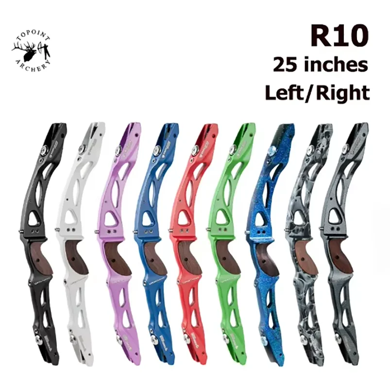 Topoint R10 Recurve Bow Riser Handle 25inch ILF Interface Right/Left Hand Optional for Outdoor Archery Hunting