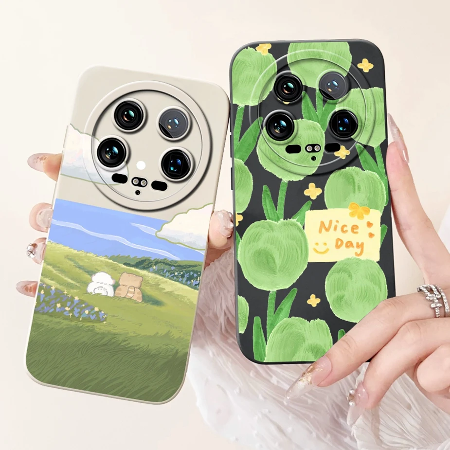 For Xiaomi 13 Ultra Case Mi 14 Ultra Luxury Candy Painted Cover Soft TPU Phone Case For Xiaomi 14 Ultra Mi 13Ultra 14Ultra Shell