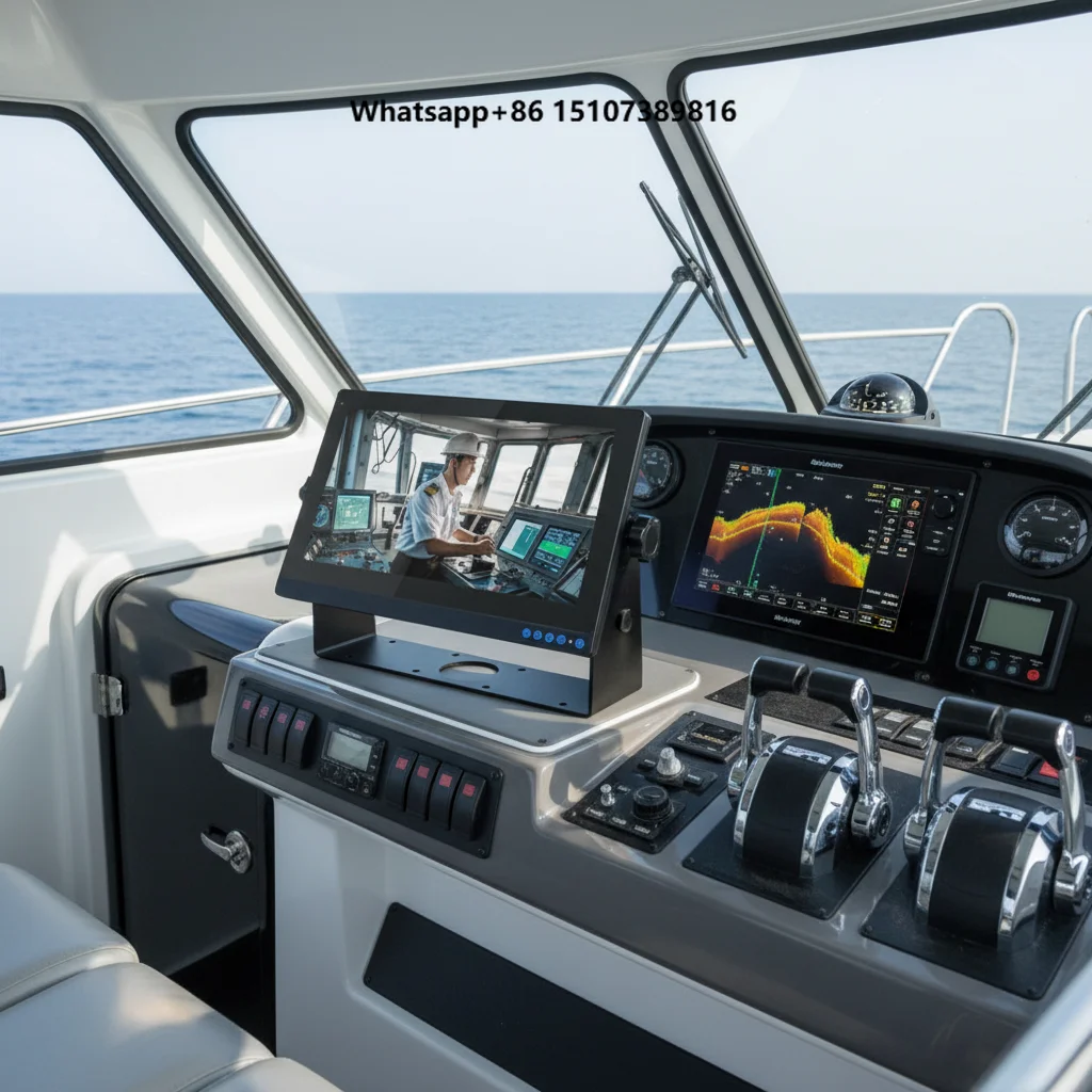 Marine Equipment Electronics Products Garmin Compatible Touchscreen Ip65 Ip67 1000nits Industrial Screen Boat Display