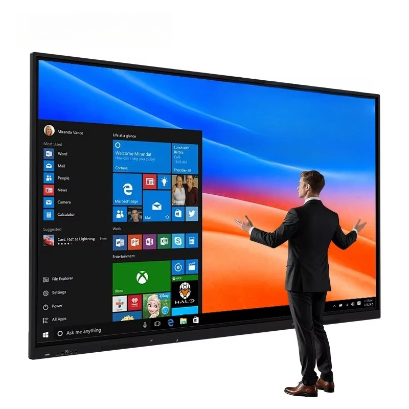 

System smart whiteboard interactive classroom 55/65/75/85/86/98 inch 4k teaching smart whiteboard