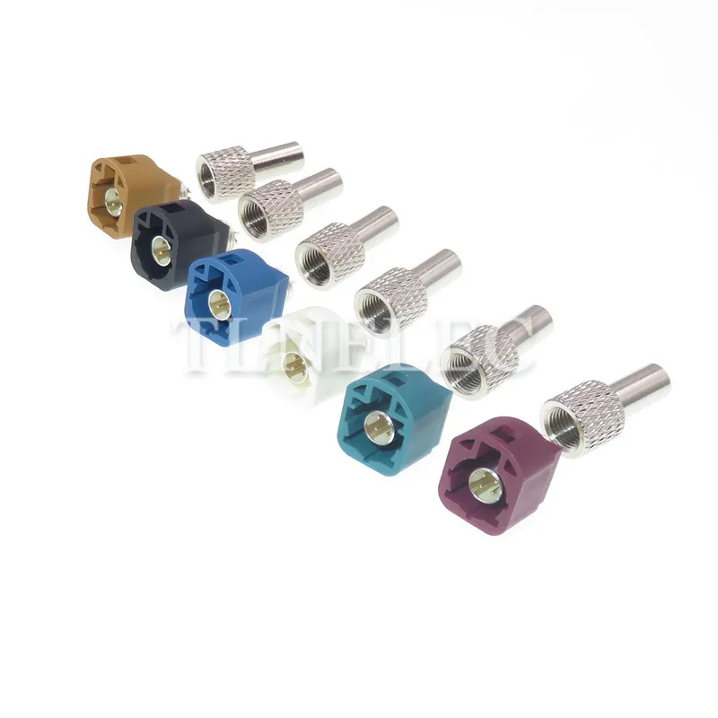 

LVDS 4 Pin Way Camera Connectors Automotive Audio Socket Universal Car Fakra Connector