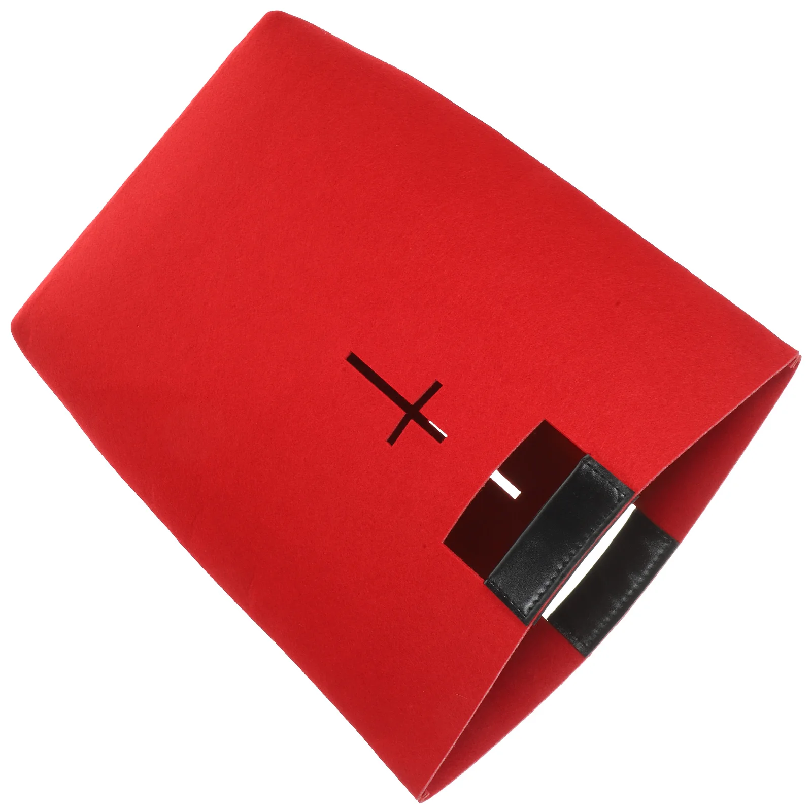

Bible Storage Bag Felt Handbag Study Case Shopping Tote Carrying Cross Design Cover
