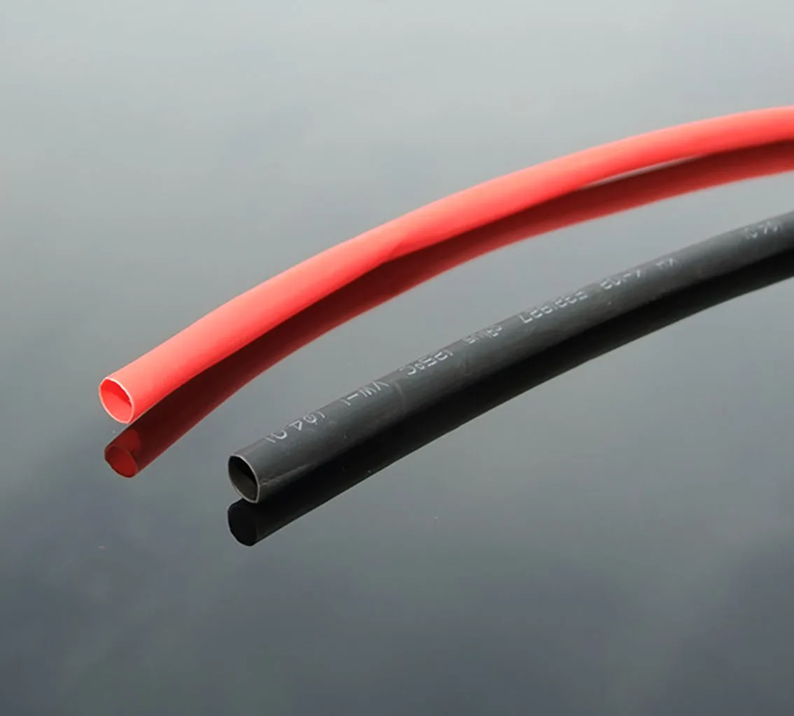 5Meters 2:1 Black/Red 1/2/3/4/5/6/8mm Diameter Heat Shrink Heatshrink Tubing Tube Sleeving Wrap Wire DIY Connector Repair