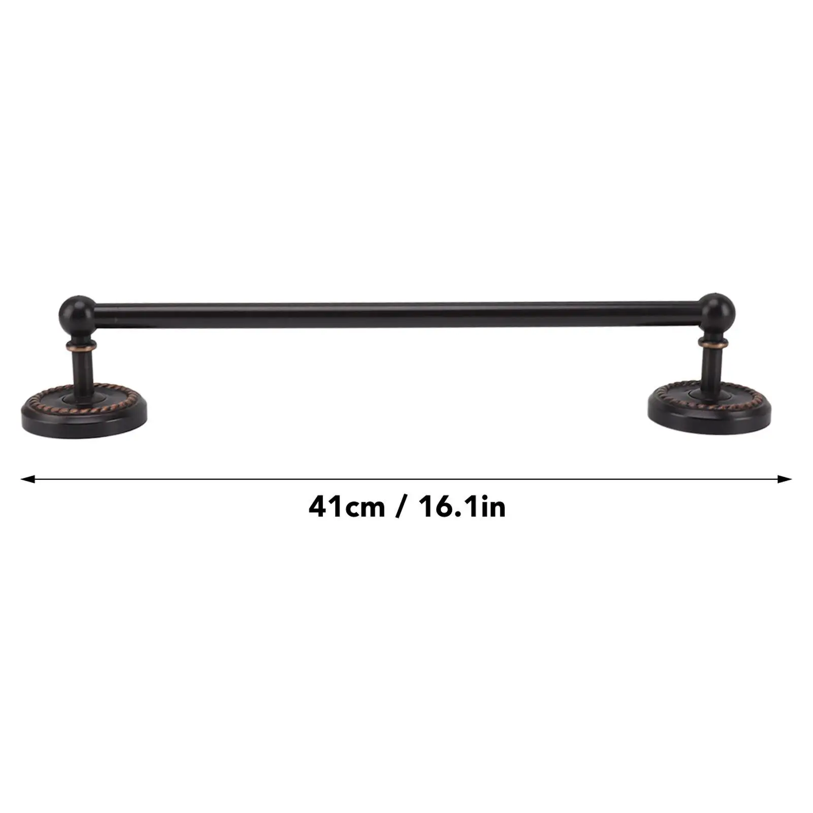 Elegant All-Copper Bathroom Towel Bar - Sturdy Single Pole, European Style, Wall Mounted Multipurpose Rack for home