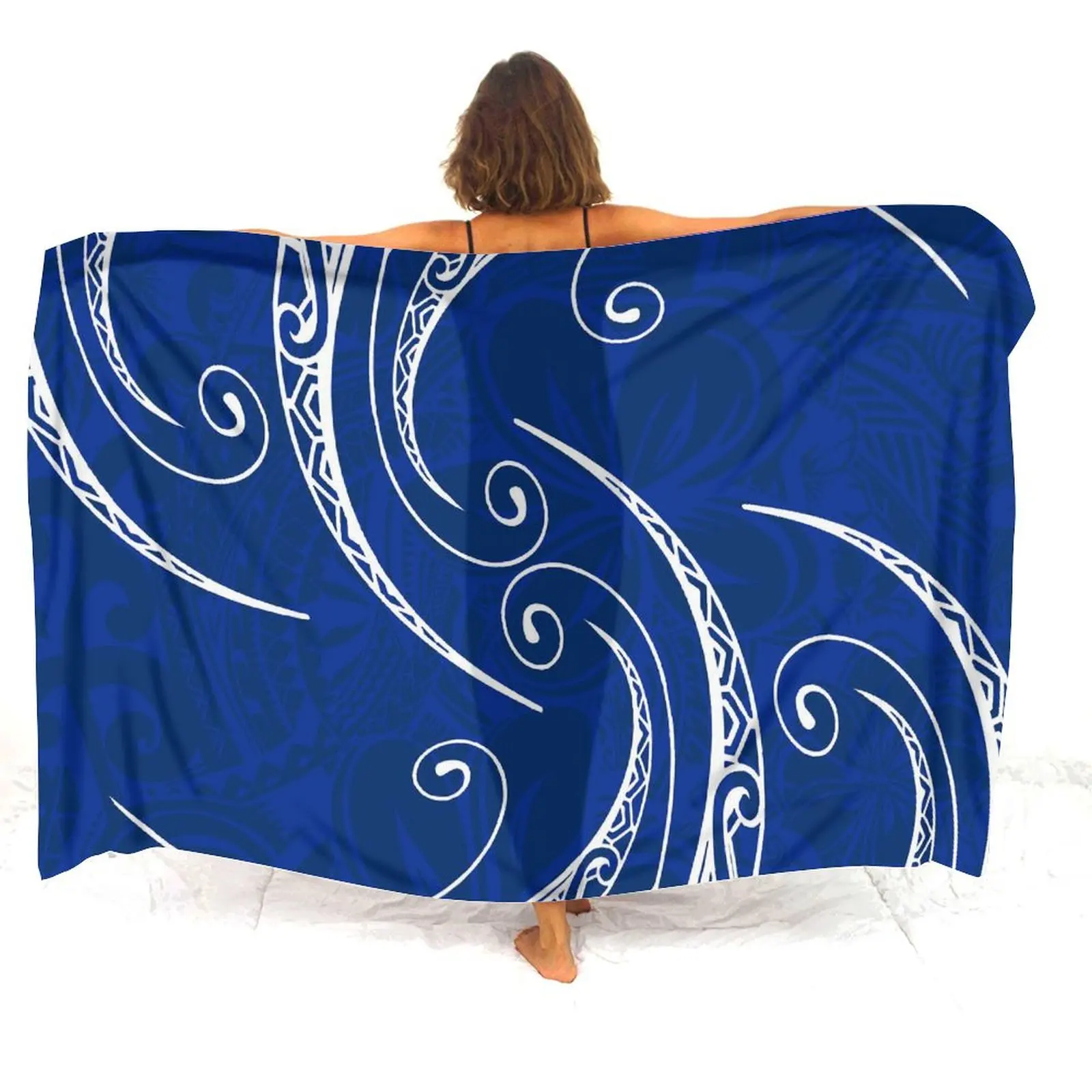 Polynesian Women'S Sarong Elegant Women'S Sarong Scarf Sarong Windproof Shawl Customizable Sarong