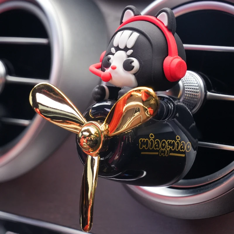 Difusor de Aroma para Carro com Hélice Rotativa de Avião, Sem Perfume, DIY, Acessórios Decorativos Divertidos