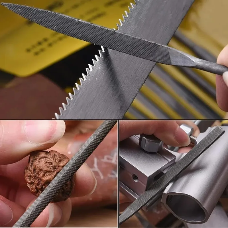 High-quality Needle File Set High Carbon Steel File Semicircle Flat Square Triangle Manual File Woodcarving Tools