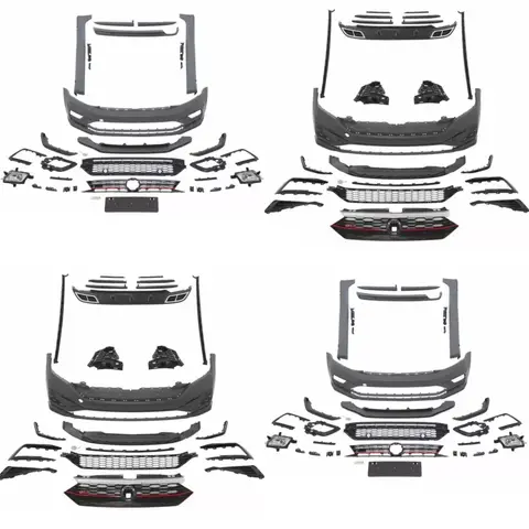 Front Rear Bumper Grille Side Skirt for Volkswagen vw Sagitar Bora Jetta 2015-2021 Rear Lip Convert GTI Kit Car Accessories