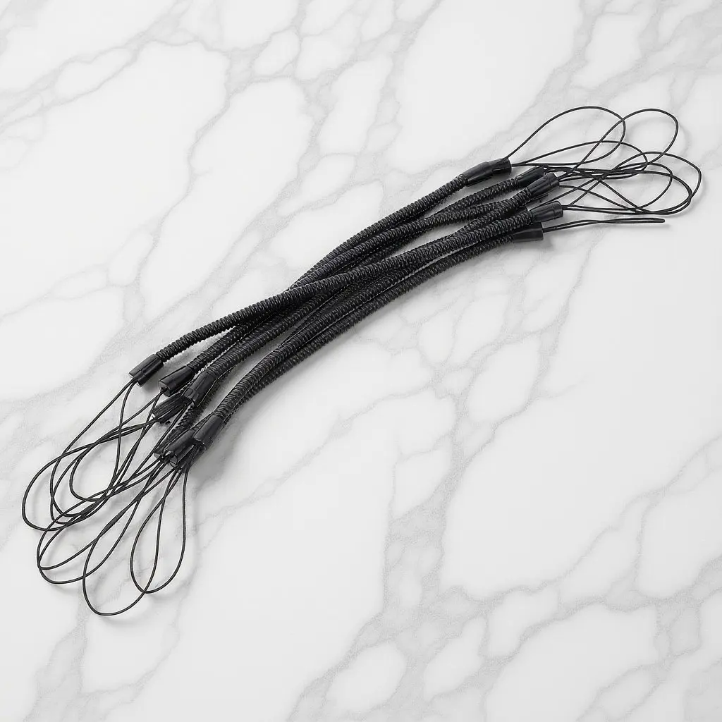 

8Pcs Pen Lanyard Holder with Spring Rope Anti Lost Tether for Stylus Pens Flexible Retractable Cord for Office School Supplies