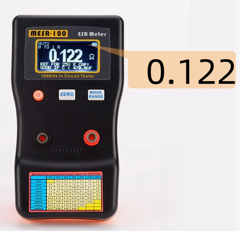 HOT SALE MESR-100 Capacitance Ohm Meter Professional Measuring Capacitance Resistance Capacitor Circuit Tester Capacitor Tester