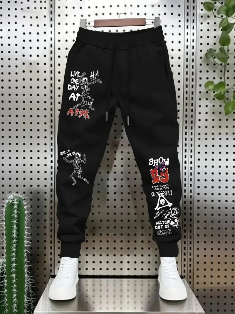 

The new men's trousers for the autumn of 2025 are street casual fashionable simple and comfortable with 3D digital printing