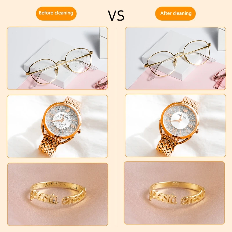 ميديا بالموجات فوق الصوتية الأنظف 50 كيلو هرتز نظارات مجوهرات حلقة فرشاة الأسنان تنظيف توقيت قابل للتعديل المحمولة آلة نظافة المنزلية #5