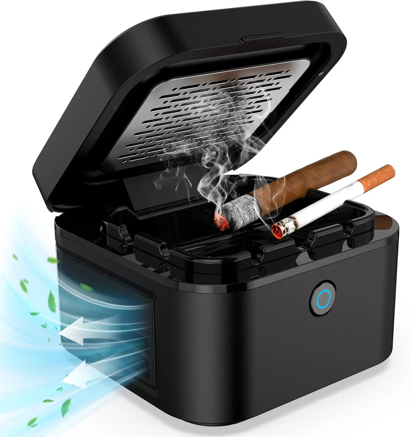 

2-in-1 Air Purifier & Smokeless Ashtray with HEPA Filter, USB Rechargeable for Home Office Car