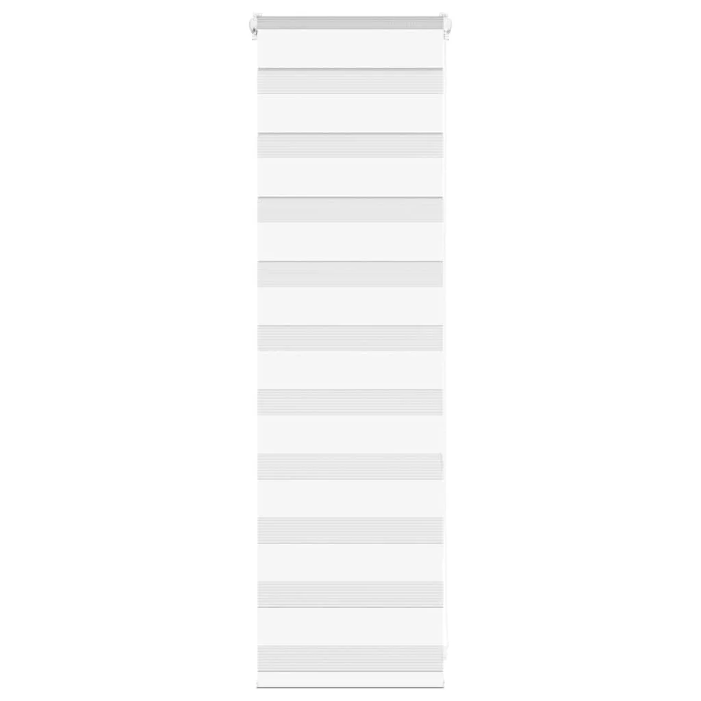 Weiße Zebra-Jalousie, 40 x 100 cm, Stoffbreite 35,9 cm, Verdunkelungsvorhang aus Polyester für Schlafzimmer, Balkon, Fenster, Vorhänge in verschiedenen Größen erhältlich