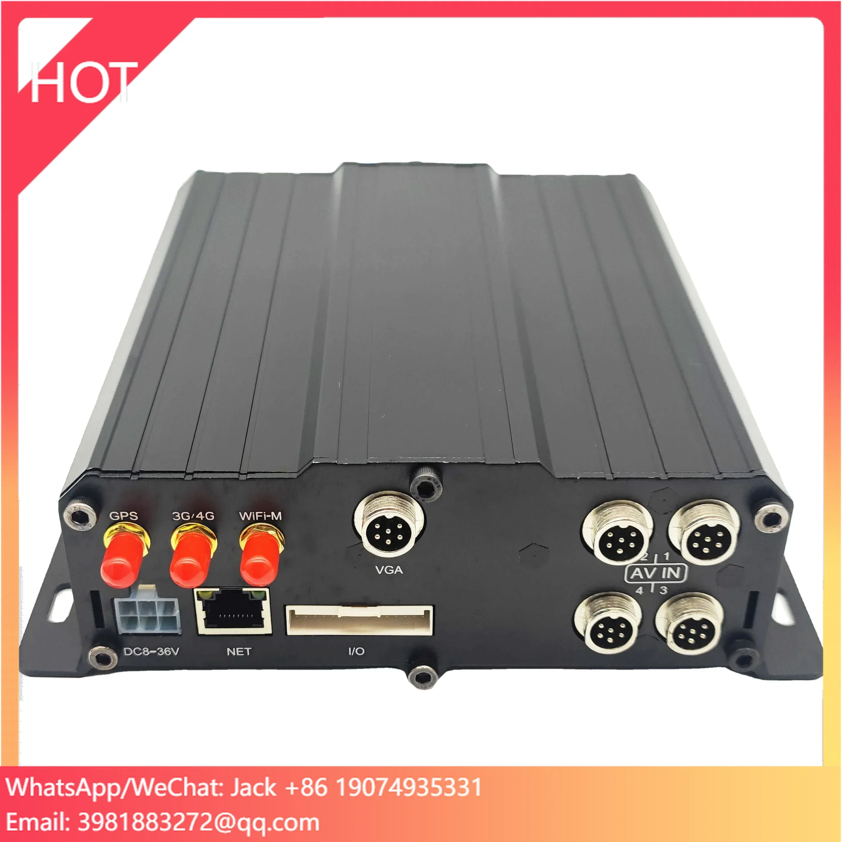 

4 Channel H.265 GPS 4G Car Mobile DVR with 4TB HDD CMSV6 Vehicle MDVR System Digital Video Recorder
