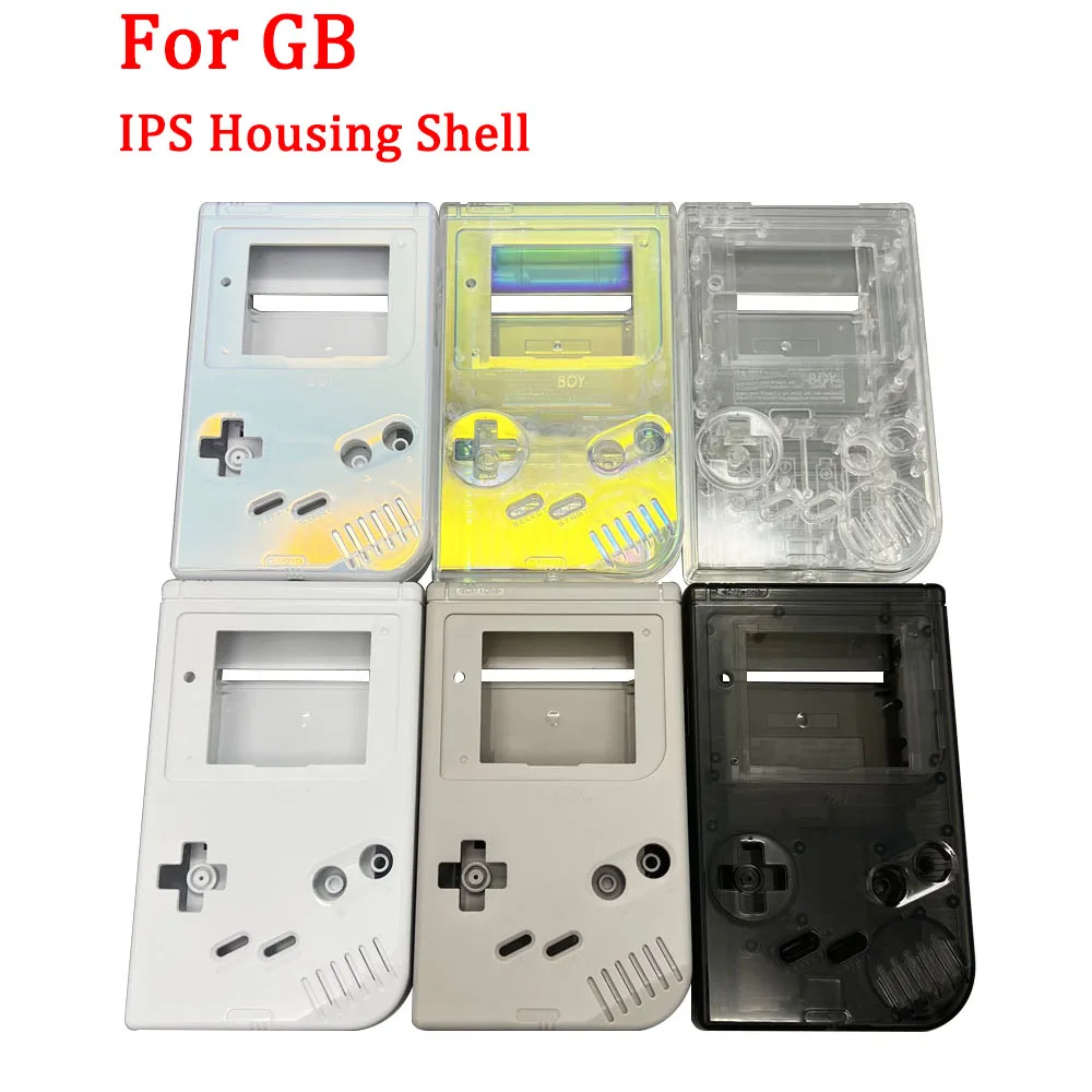 

High Quality Housing Shell Kits For GameBoy GB DMG With Glass Screen Lens &Buttons &Conductive Rubber Pads &Stickers &Screws