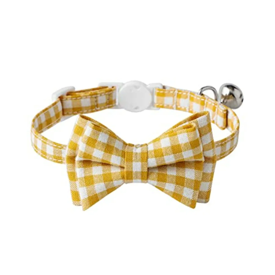 Adjustable Breakaway Cat Collar with Bow Tie
