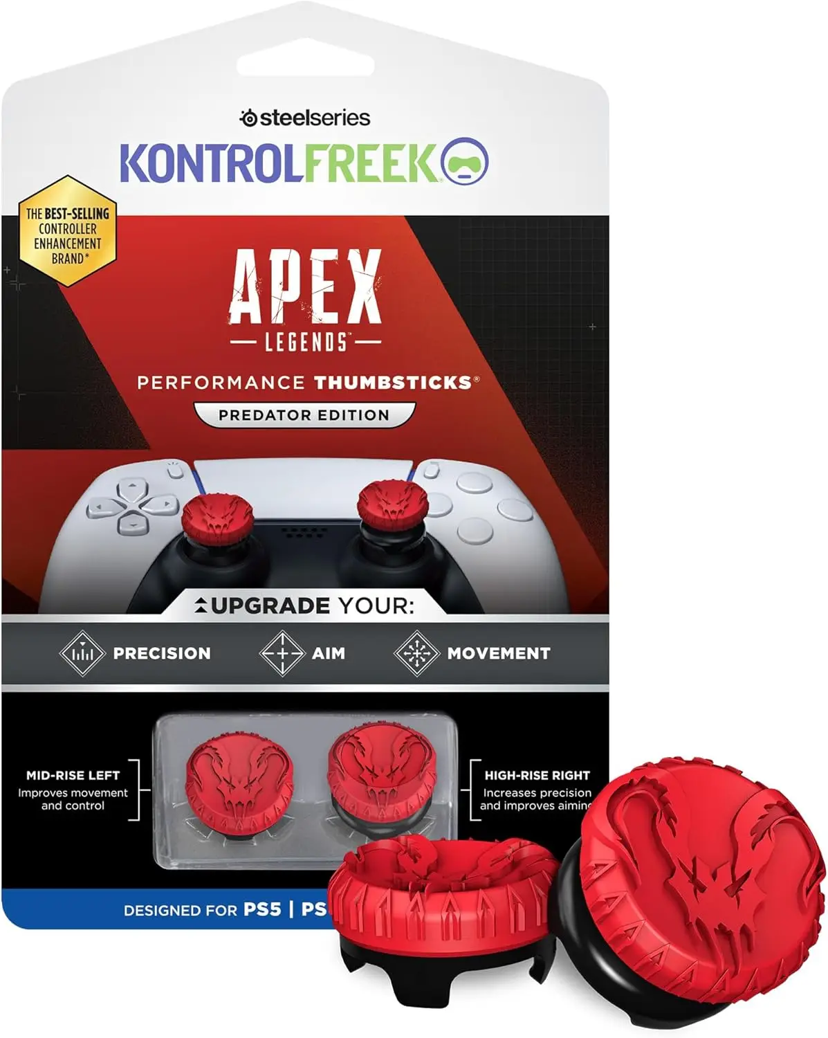 Freek Galaxy FPS для Playstation PS4 Высоковой аналоговый джойстик PS5 Контроллер-джойстик Performance Command Stick Game Силиконовый колпачок