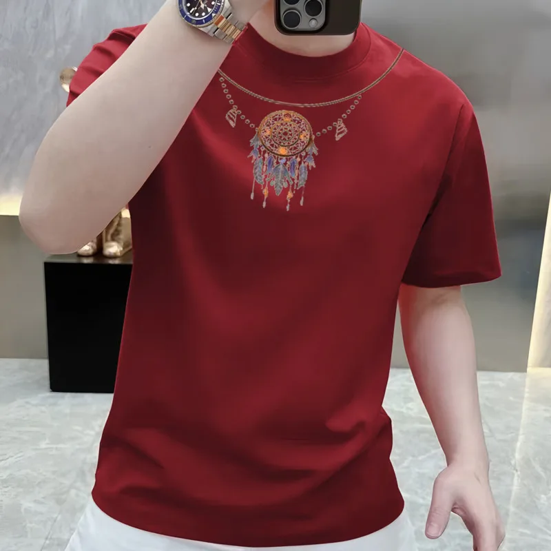 Summer Pattern Tshirt Men Harajuku Fashion Brand Short Sleeve T-shirt Men Social Club Outfits Tee Shirt Homme Camisetas Hombre