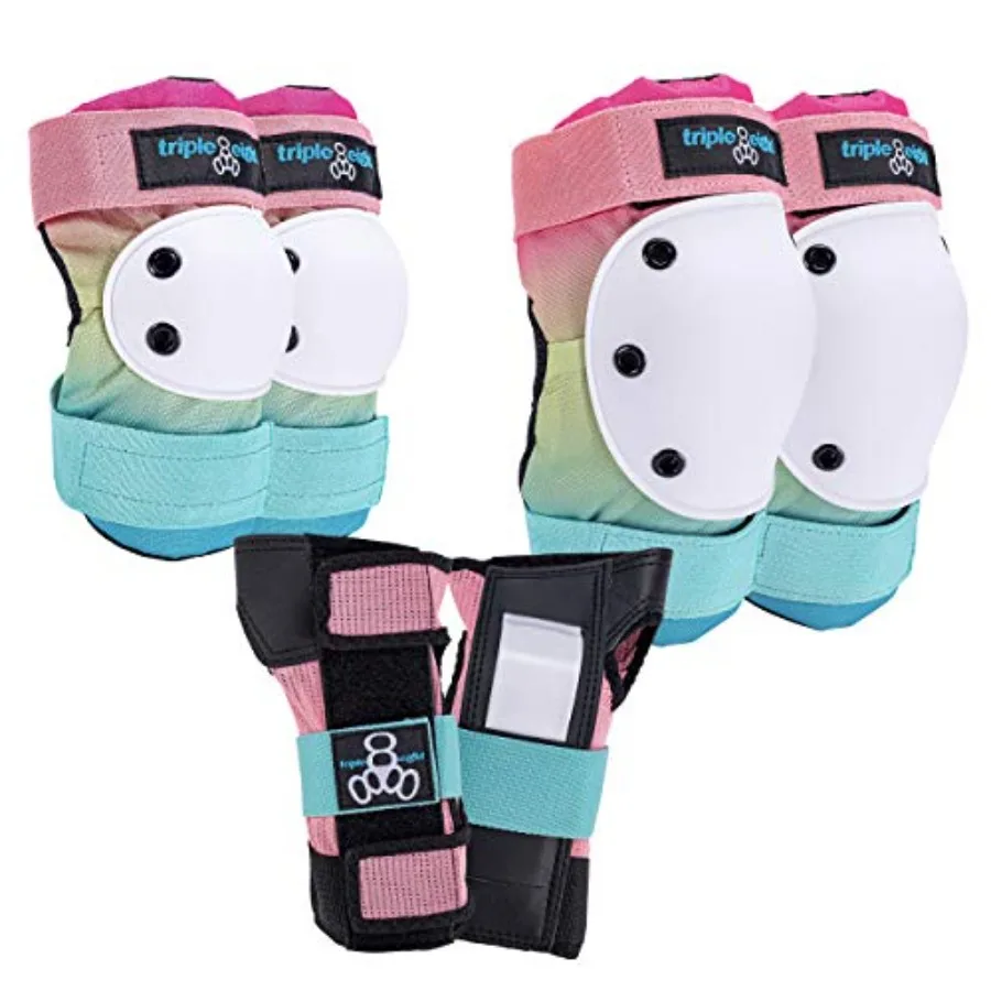 

Saver Series 3-Pack Pad Set Perfect for Skateboarding In-line Skating Roller Skating and Biking Offers Superior Impact Protecti