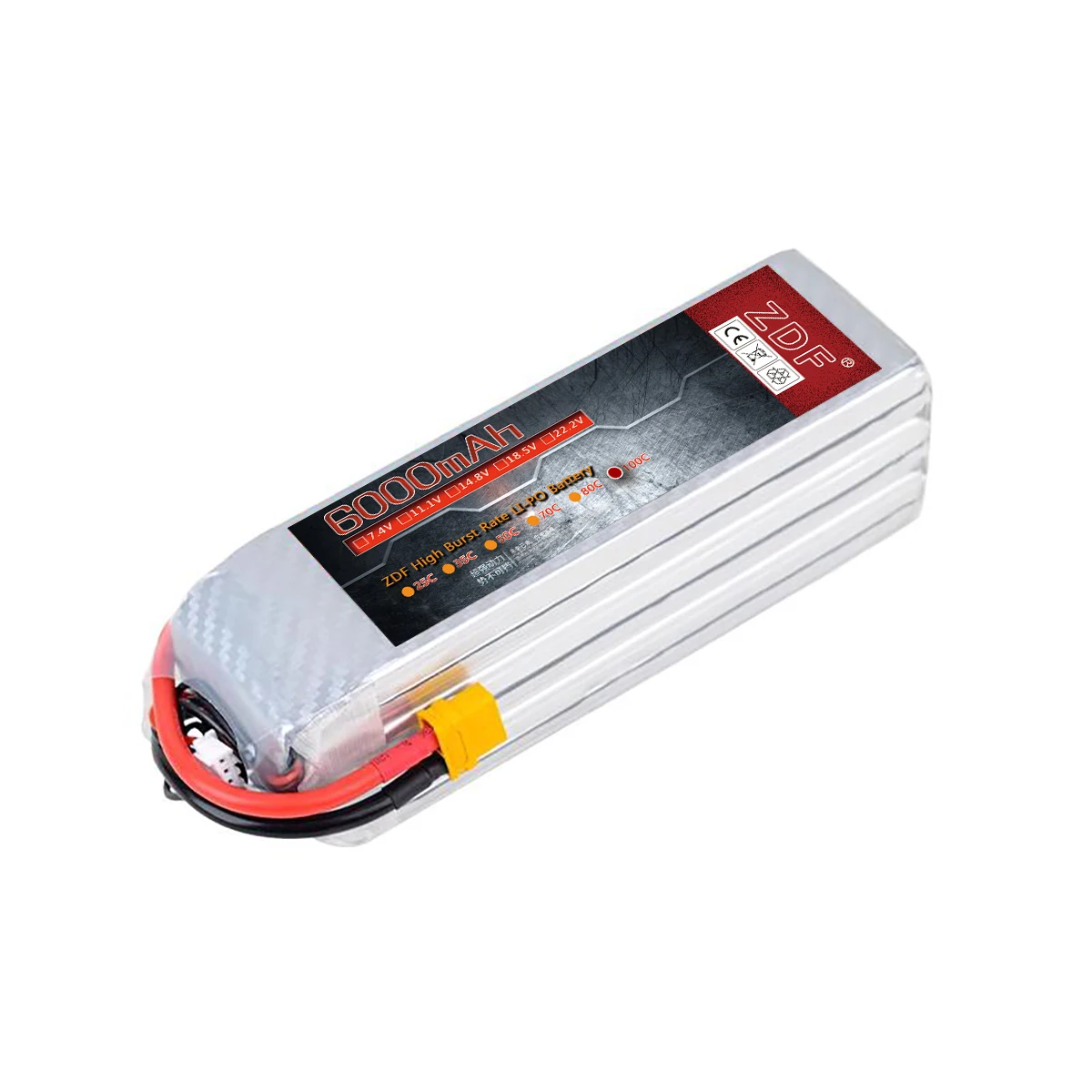 ZDF Graphene Battery 2S 3S 4S 6S RC Lipo 3300mah 4000mah 5000mah 6000mah 7000mah 11.1V 14.8V 22.2V for Car Drone