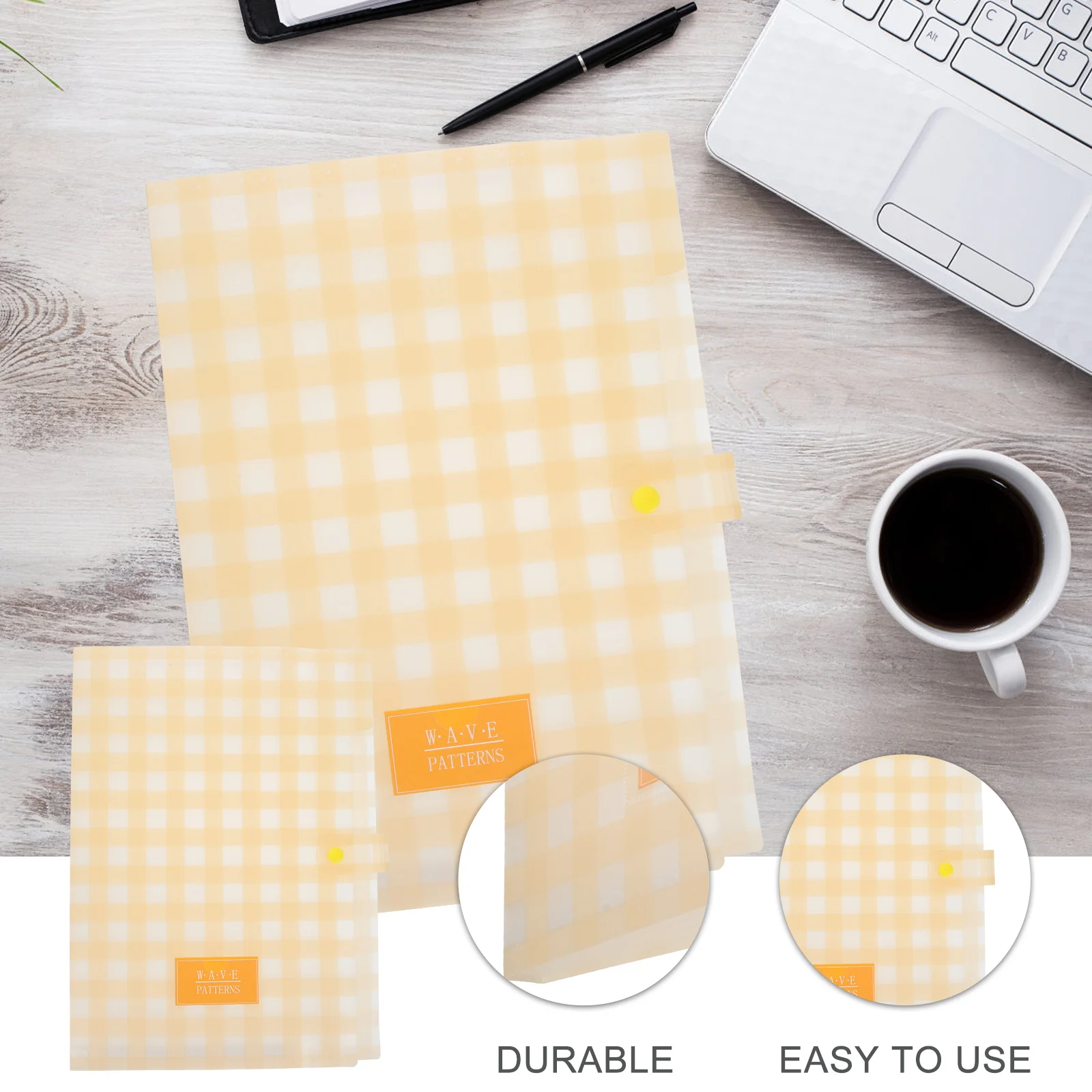 A4 Size Paper Organizer Expanding File Folder Large Capacity Document Storage Box Easy Carry Stylish Design