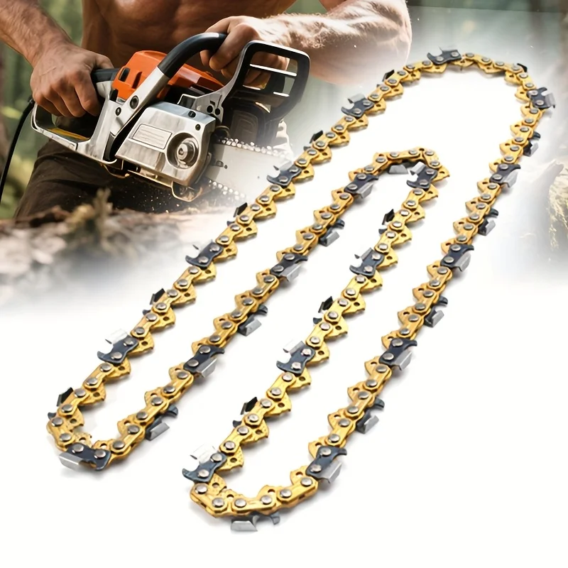 

Gold 12inch/16inch 45DL/59DL drive chain durable metal for chain saw parts and accessories chain saw accessories motosierra
