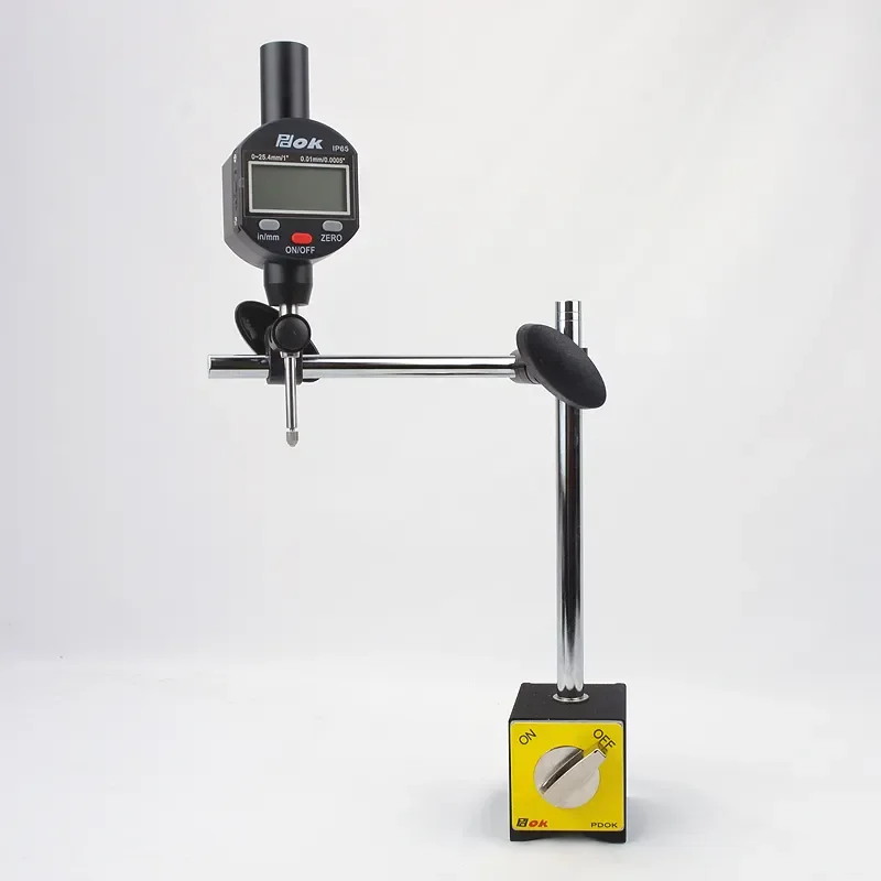 Magnetic Base Holder With Double Adjustable Pole for Dial Indicator Test Gauge Magnetic Stand With Fine Adjustment PD-112