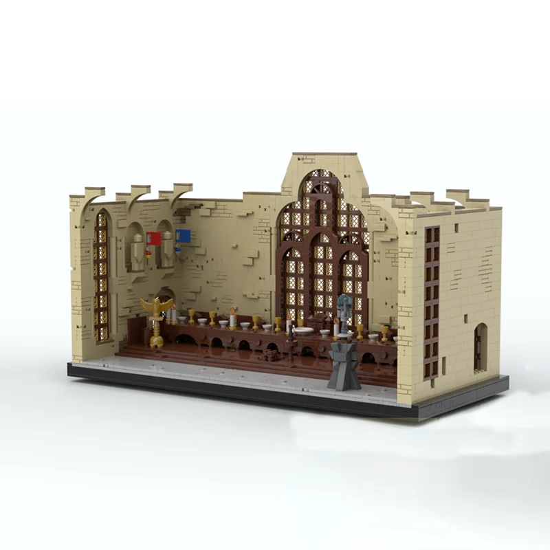 Popular Movie Model Moc Building Bricks Modular The Great Hall (Part 1) Model Technology Modular Blocks Christmas DIY Toy Gifts