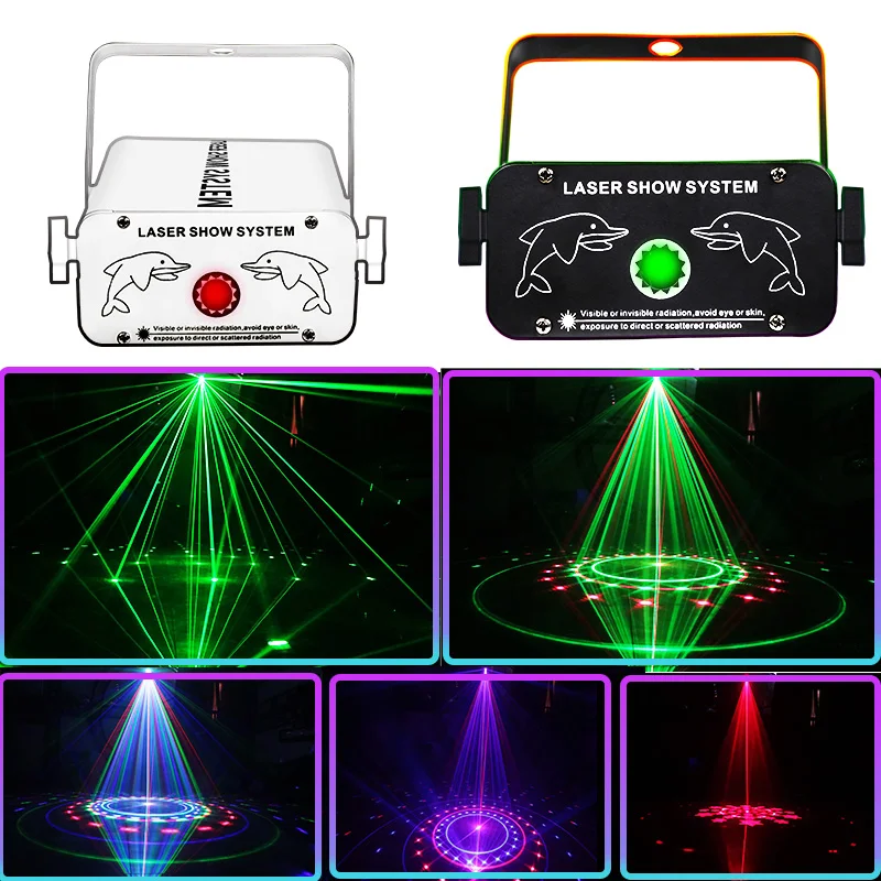 

NEW Beam Light Sound Controller Party Stage lighting 90-240V RGB DJ Disco Line Scanner Christmas Wedding Bar Laser Projector