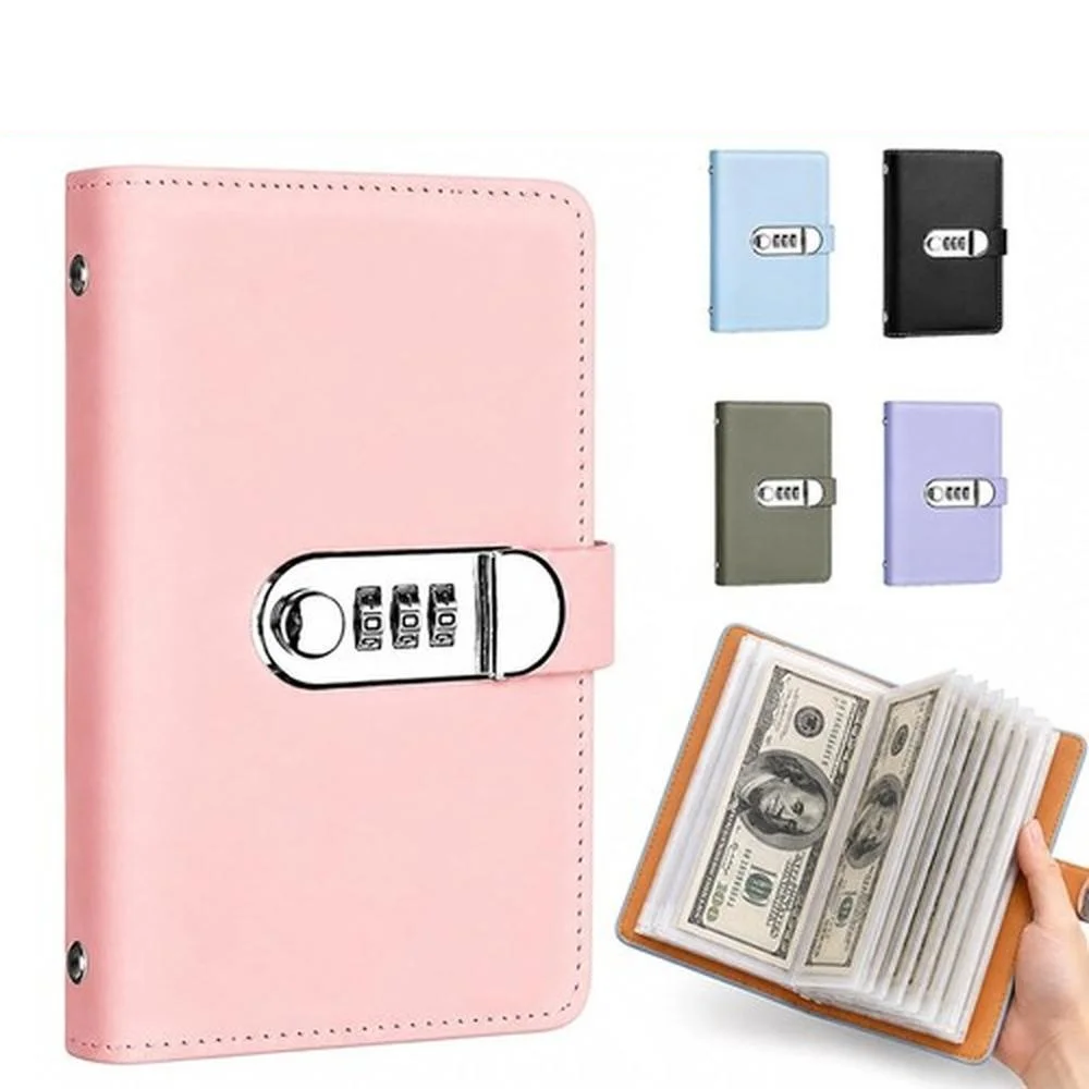 With Lock 100 Envelopes Money Saving Reusable Challeng Saving Money Notebook Savings Binder Budget Savings Challenges Book
