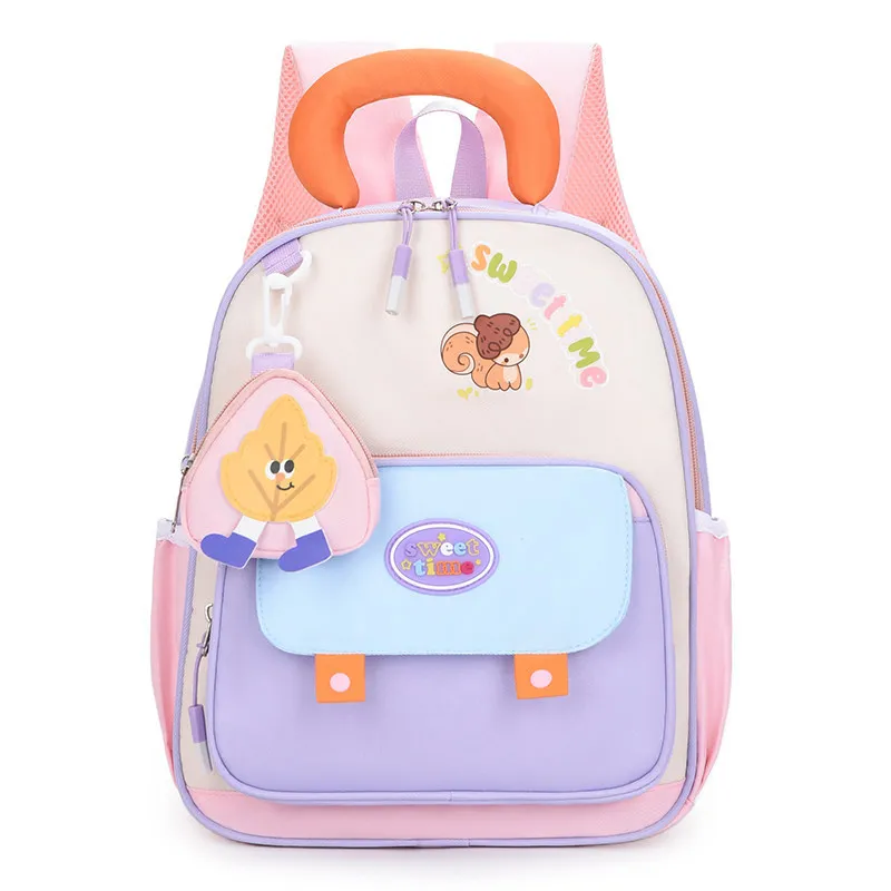 Kids Backpack for Boys and Girls Children School Bag Kindergarten Daypack Cartoon Pendant Lightweight Casual Rucksack Travel