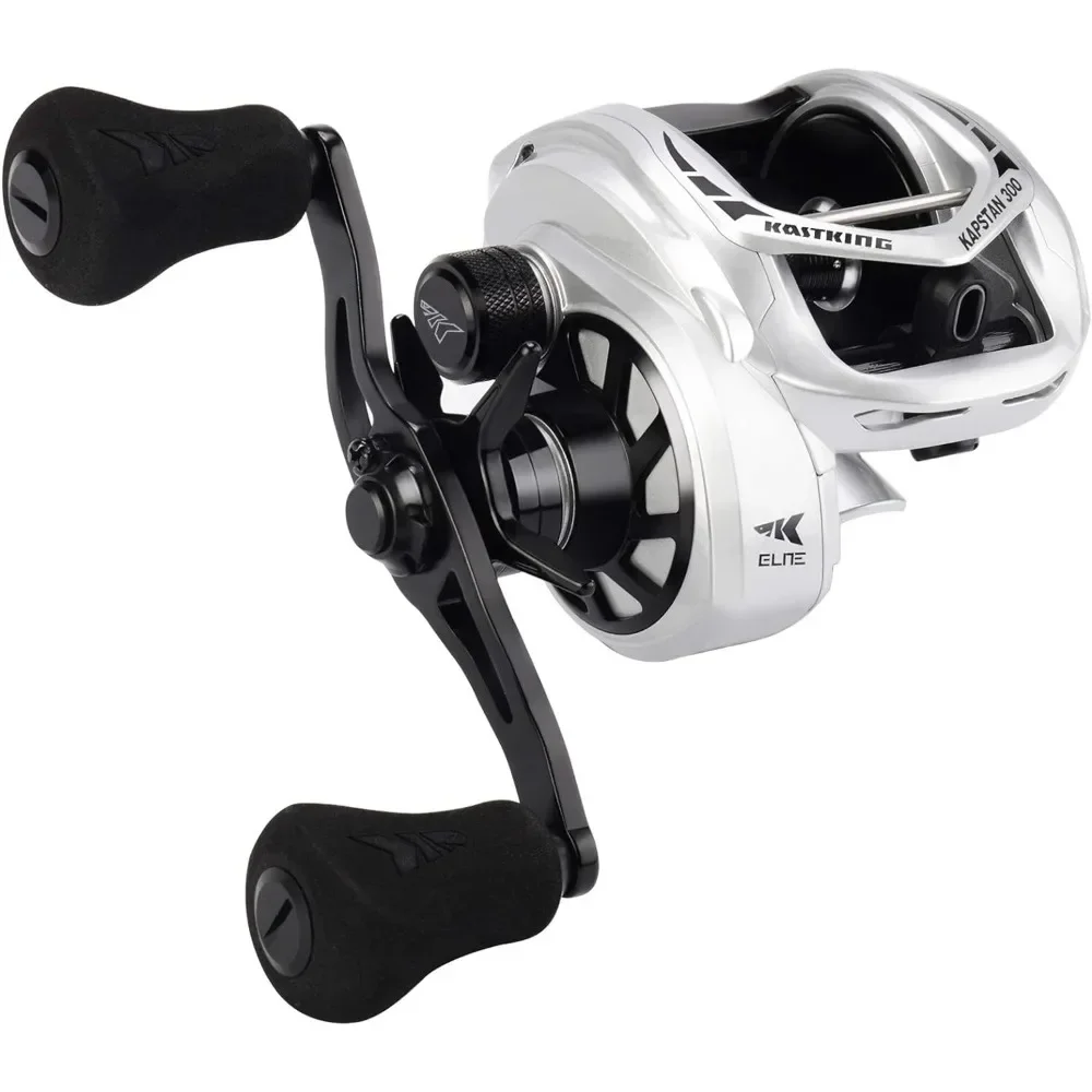 

A Kapstan Elite 300 Baitcasting Fishing Reel, Low Profile, Large Capacity Casting Reel, Graphite Frame