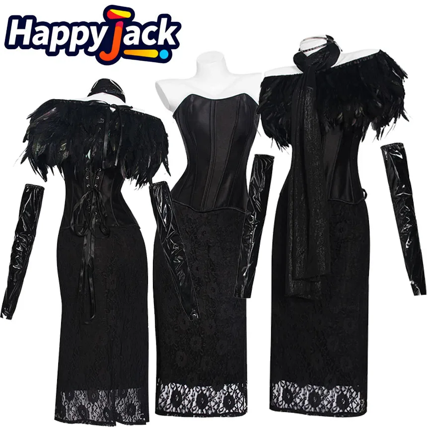 

Padme Cosplay Amidala Black Dress Movie Space Battle Disguise Women Adult Costume Outfits Halloween Carnival Party Fantasia Suit