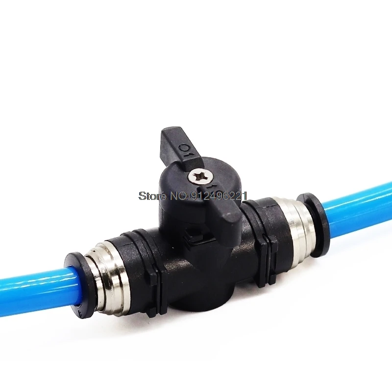 BUC BUL Pneumatic Push In Quick Connector Hand Valve BUC-4 BUC-6 BUC-8 BUC-10 Hand To Turn Pneumatic Switch