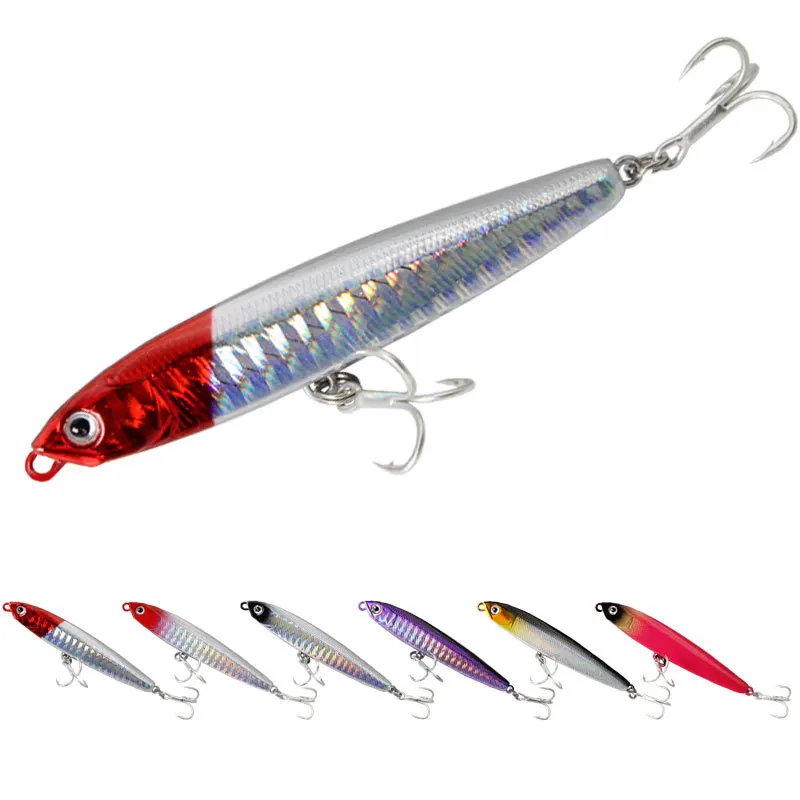 

Pencil Lure Minnow bait Sinking Fishing Hook Bait 10-24g 7.5/9.5CM Steel Ball Long Shot Trolling Swimbait River Saltwater Pesca