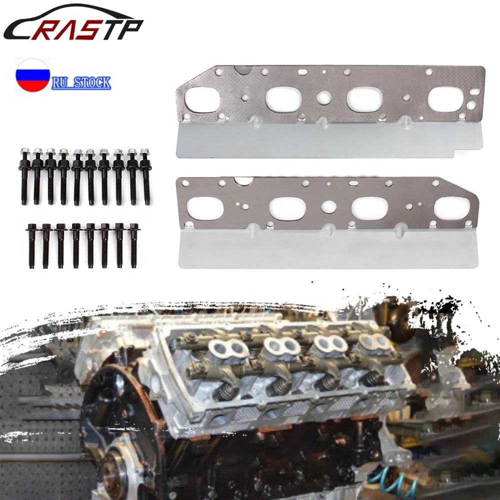 

Exhaust Manifold Gasket Set With L+R Bolt Studs And Nuts Exhaust Systems Parts For 09-20 Chrysler Dodge Ram 5.7L V8 Engine TC036