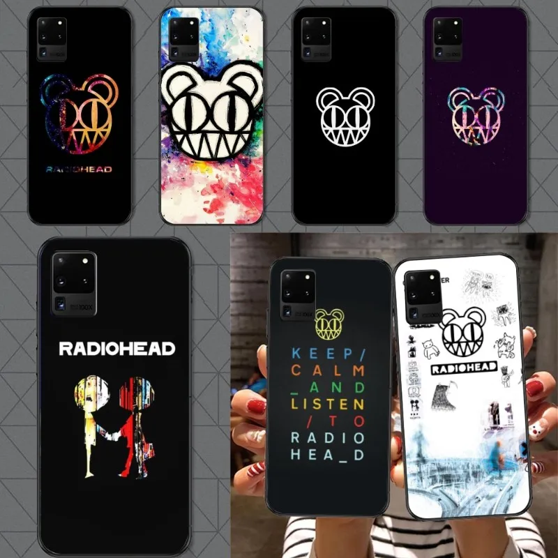 Radiohead Music Phone Case For Samsung A14 A34 A54  A13 A52 A53 4G 5G Soft Black Phone Cover