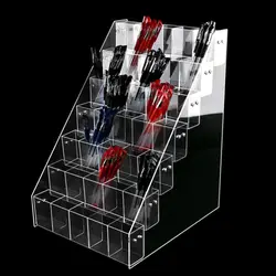 1-7 Tier Acrylic Pen Holder Stationery Store Storage Brush Case Display Stand Desktop Writing Pot Clear Writing Pencil Organiser