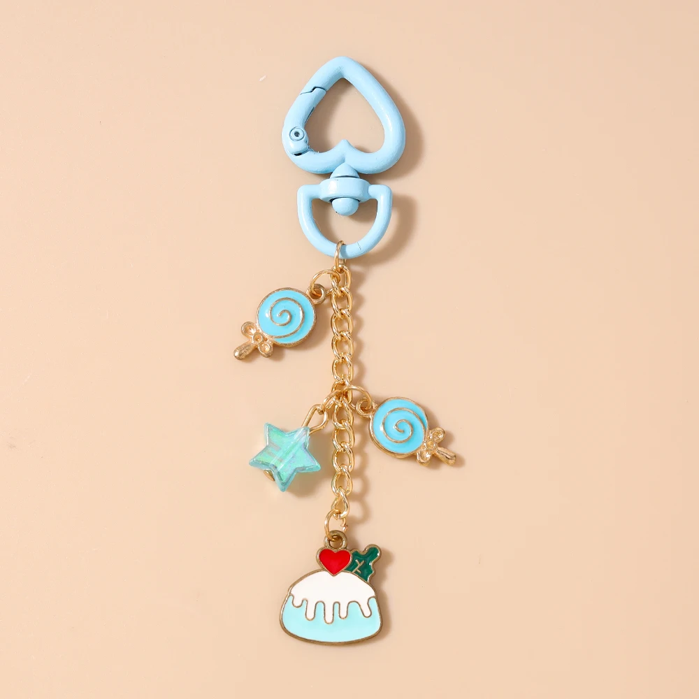 Aihua Schöne Schlüsselanhänger mit Früchten und Tieren für Frauen und Mädchen, niedlicher Schlüsselanhänger mit Hund, Katze, Schmetterling, Handtaschenanhänger, Schmuck, Geschenke – Detail 10