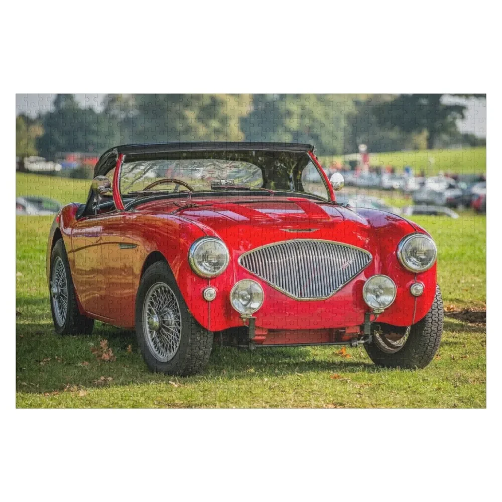 

Классический автомобильный пазл Austin Healey 100, персонализированный подарок с фотографией, индивидуальный подарок для детей, головоломка